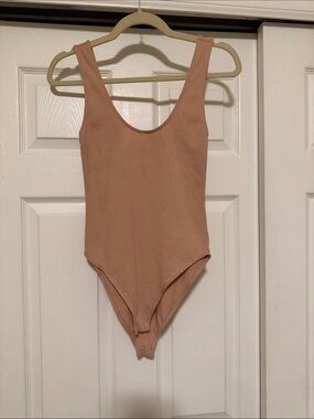 Zara Scoop-Back One-Piece in Dusty Rose